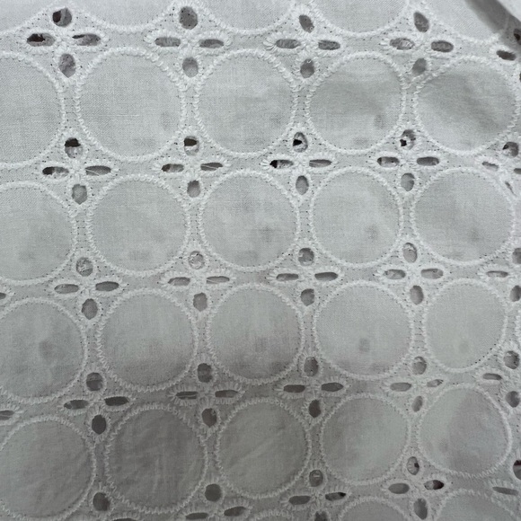 Habitat Clothes to Live in Tunic Top Eyelet Womens Medium Button Shirt NEW. 39 - Picture 3 of 5